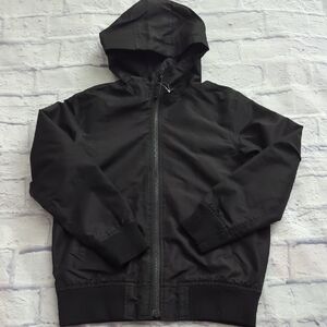The Children's Place Boys Black Hooded Jacket Size 7/8
